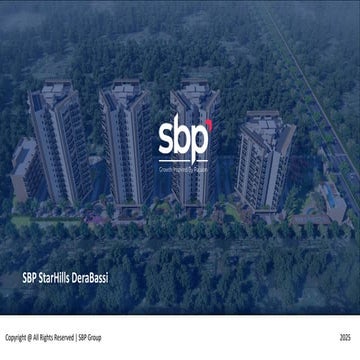 SBP StarHills DeraBassi | 2 & 3 BHK Flats | PPT