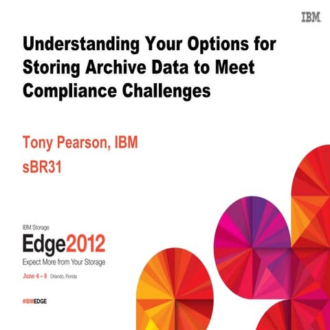 Storing Archive Data to meet Compliance Challenges