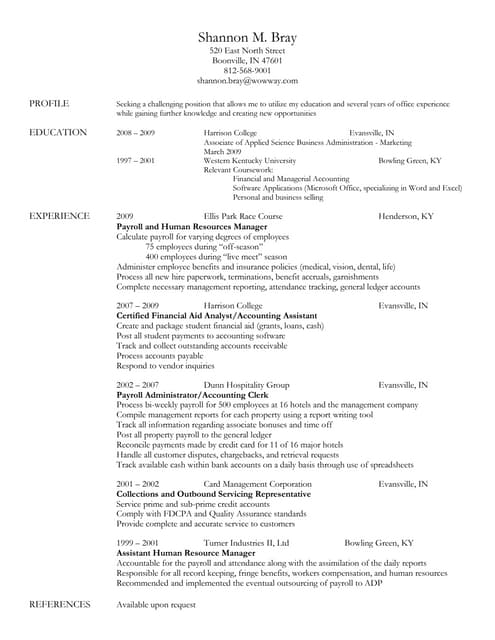 David Bell Resume
