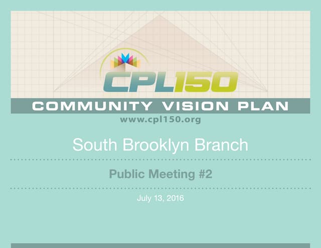 South Brooklyn Branch Library : Public Meeting #2