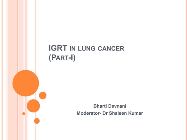 SBRT in lung cancer
