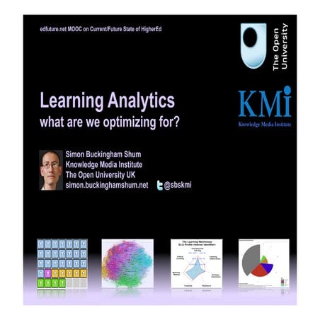 Learning Analytics: what are we optimizing for?