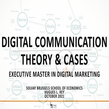 SOSTAC approach of digital planning 2021 - Hugues Rey - Solvay Brussels Schoo...