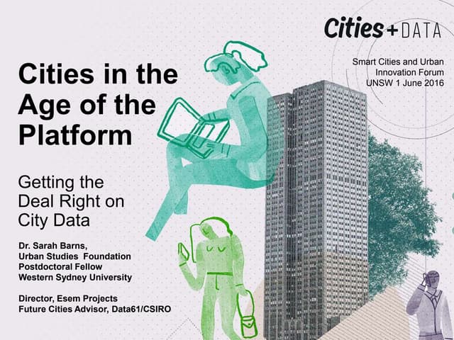 Cities in the Age of the Platform