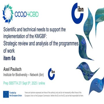 CO-OP4CBD Presentation on Agenda Item 6A