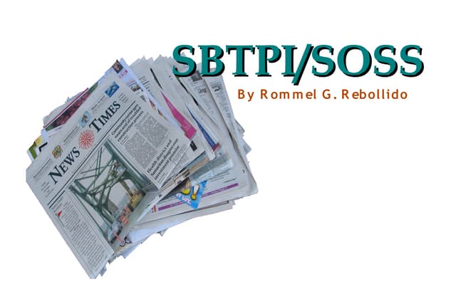 SBTPI - SOSS -  Rommel Rebollido