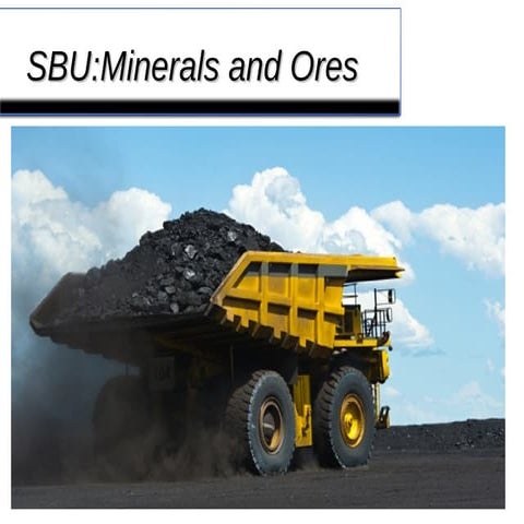 Minerals and Ores Transportation