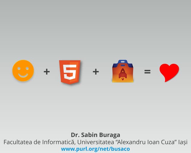 Aplicații Firefox OS cu HTML5