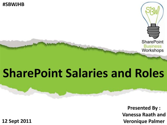 SharePoint Roles and Salaries