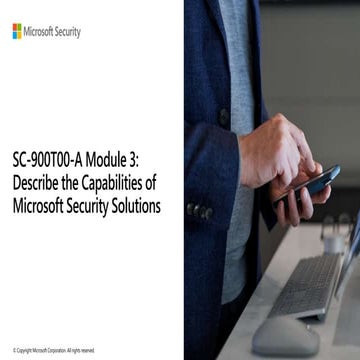SC-900 Capabilities of Microsoft Security Solutions