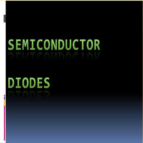 Semiconductor diodes