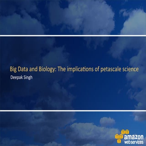 Masterworks talk on Big Data and the implications of petascale science