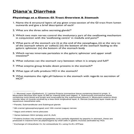 Sc09 diana's diarrhea