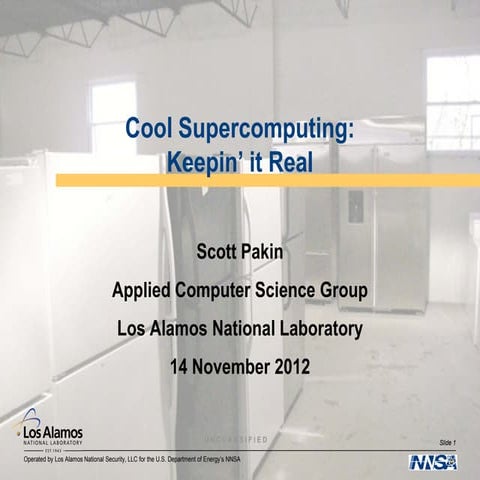 Scott Pakin, Research scientist at Los alamos national laboratory