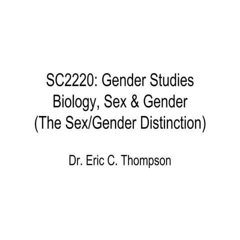 Sc2220 Lecture 3 2009