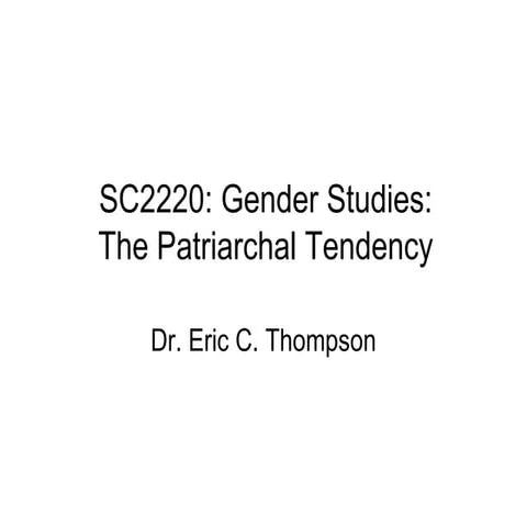 Sc2220 Lecture 7 2009