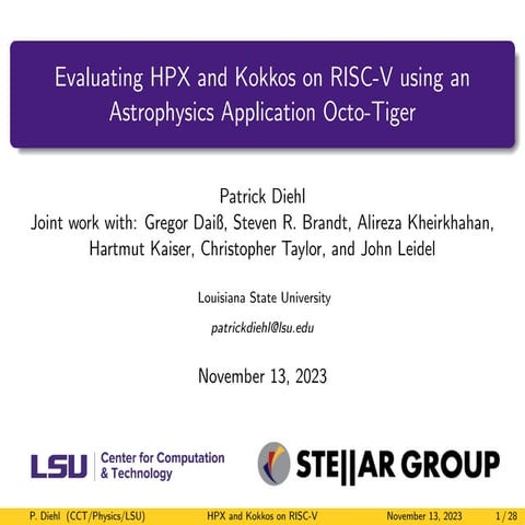 Evaluating HPX and Kokkos on RISC-V Using an Astrophysics Application Octo-Tiger