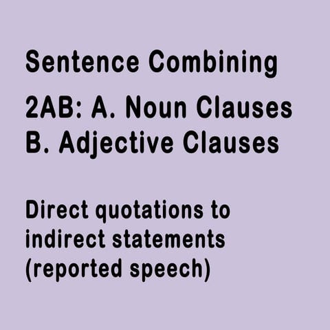 Sc 2 a noun clauses
