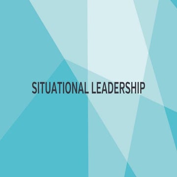Situational Leadership