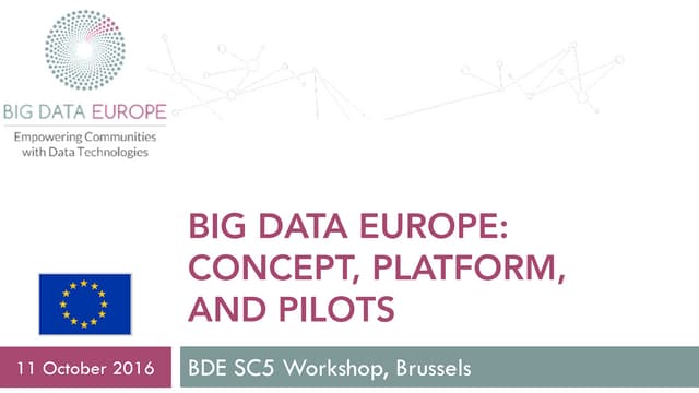 Big data Europe: concept, platform and pilots