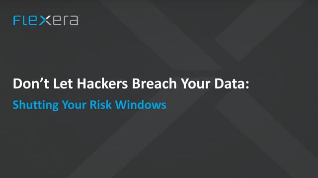 Don’t Let Hackers Breach Your Data:  Shutting Your Risk Window on Apache Struts2