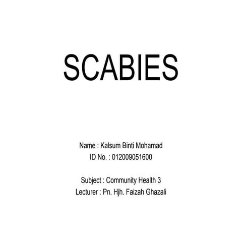 Scabies