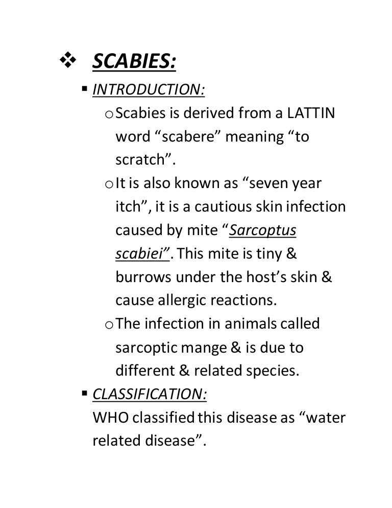 Scabies