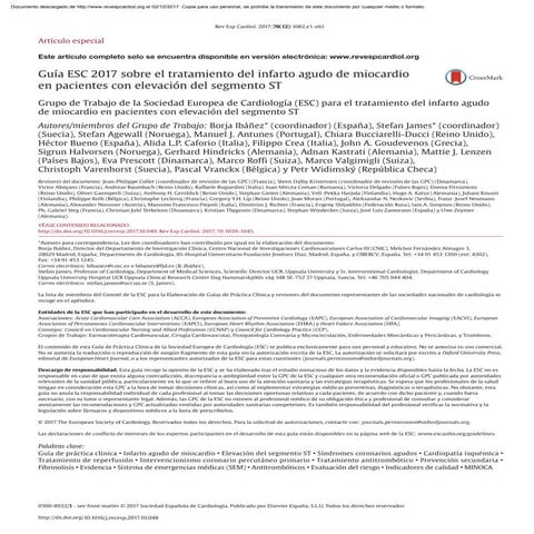 TRADUCCIÓN GUÍAS SCACEST 2017 de la ESC 