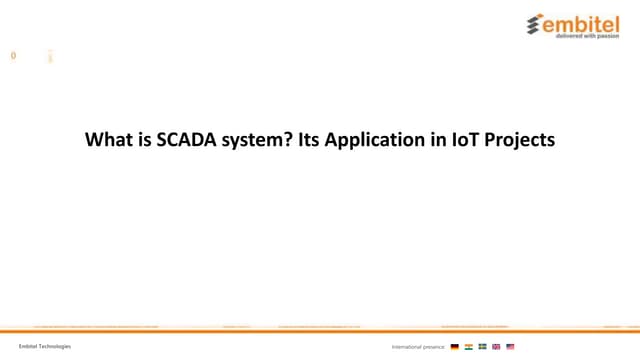 What is SCADA system? SCADA Solutions for IoT