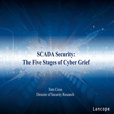 SCADA Security: The Five Stages of Cyber Grief