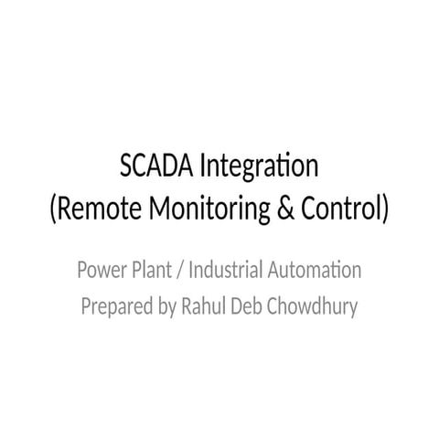 Substation Automation SCADA and Gateway Solutions by BRH | PPTX