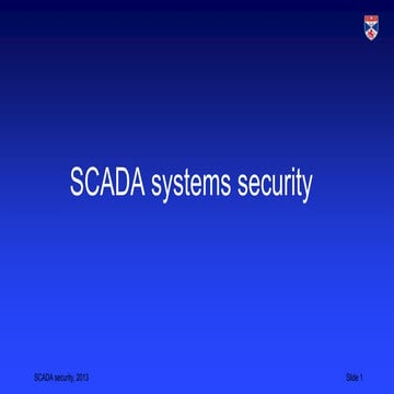 Scada security