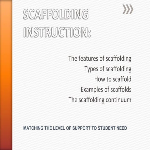 Scaffolding