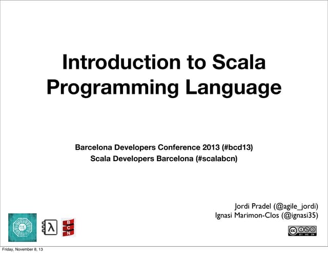 Scala 101-bcndevcon