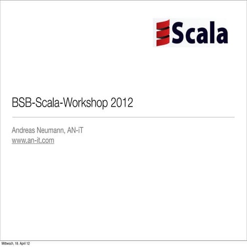 Scala Workshop