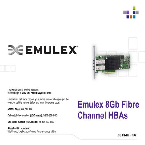 Optimizing Performance of your Oracle Database using 8Gb Fibre Channel