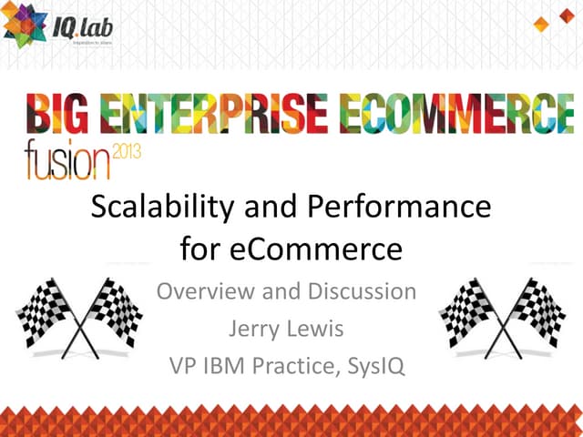 Scalability and performance for e commerce