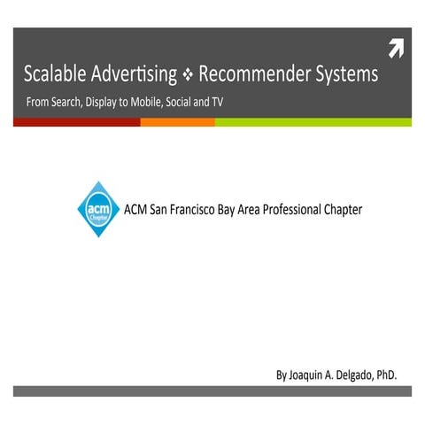 Scalable advertising recommender systems