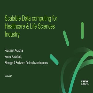 Scalable Data Computing for Healthcare and Life Sciences Industry 