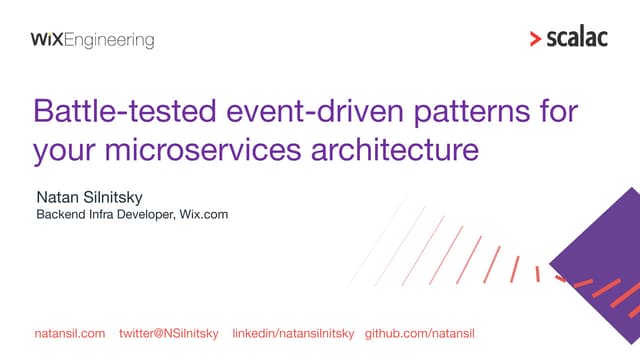 Battle-tested event-driven patterns for your microservices architecture - Sca...