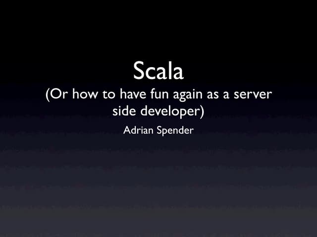Scala Introduction