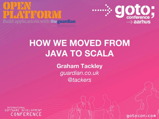 Java to Scala: Why & How