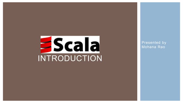 Scala introduction