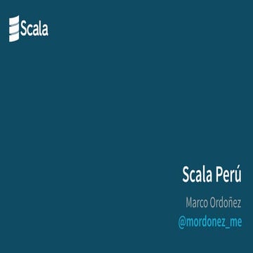 Conociendo las tecnologías de TypeSafe (Primer meetup Scala Perú Nov 2015)