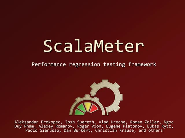 ScalaMeter 2014