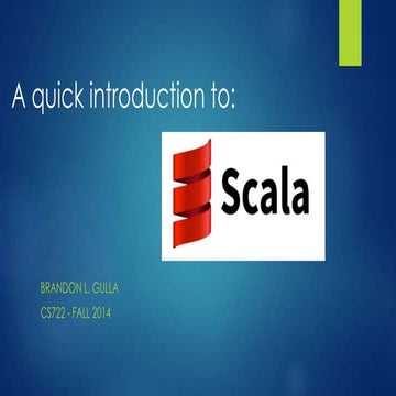 Scala for n00bs by a n00b. | PPT