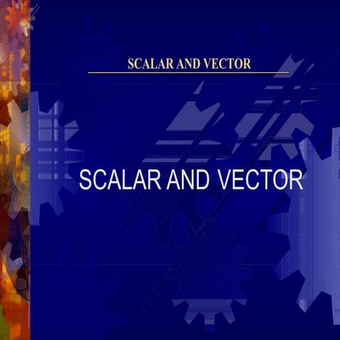 Scalar and Vector pdf.pdffxdgfghfgdrfggh | PPT