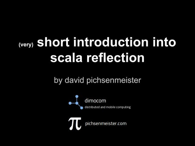 Scala reflection
