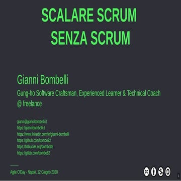 Scalare scrum senza scrum
