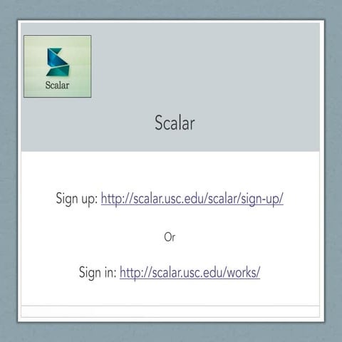 Scalar quick start and annotation. 2020pdf